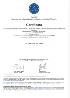 Advanced pain course: Interventional procedures for the management of the chronic pain patient
